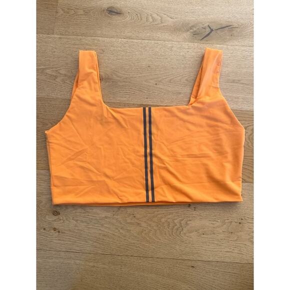 Parallel Apparel - Square Neck Crop Top in Orange - Picture 3 of 5